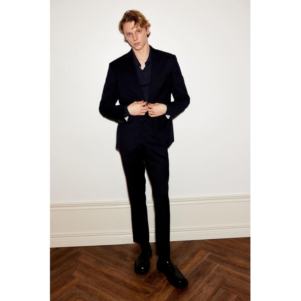 H M Suit Pants sliM Fit Navy Blue
