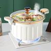 Large Capacity Stewing Boiling Pot Non-stick Cooking Pot Enamel Micro Pressure Cooker  Gift