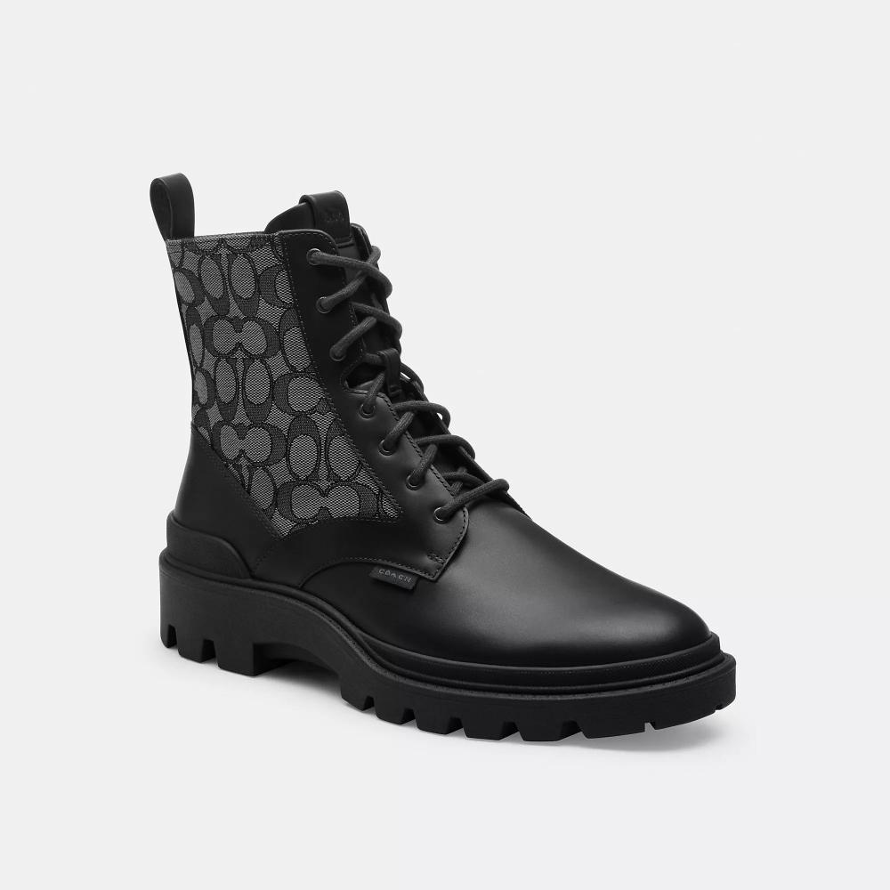 

Coach Charlie Boot In Signature Jacquard Black US 7.5/Regular
