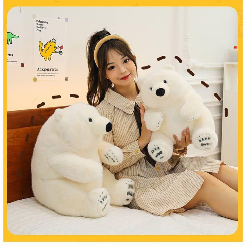 Polar Bear Plush Toy Children Birthday Festival Aquarium Gift Doll Cotton Pp