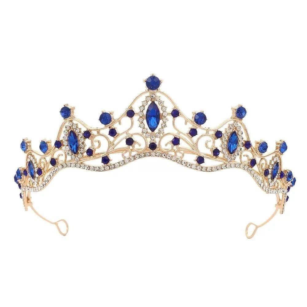 Sparkling Bridal Crown Luxury Queen Princess Tiara Hair Ornaments Crystal Crown  Wedding