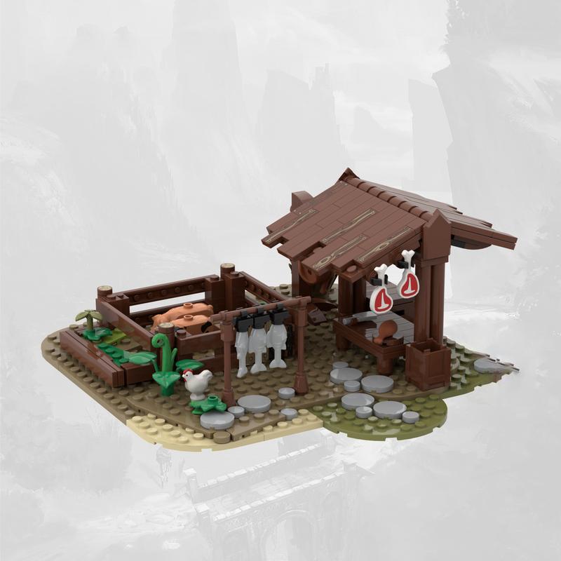 

MOC строительные блоки замок курятник замок лодка палатка конюшня модель украшение средневековая сцена игрушка коллекция строительных блоков PDF Guide by Email