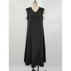 Sleeveless V-neck Side Split Summer Long Dress Elegant Fashion Loose Casual Simple A-line Party Maxi Long Dress Solid Color Woman Clothing