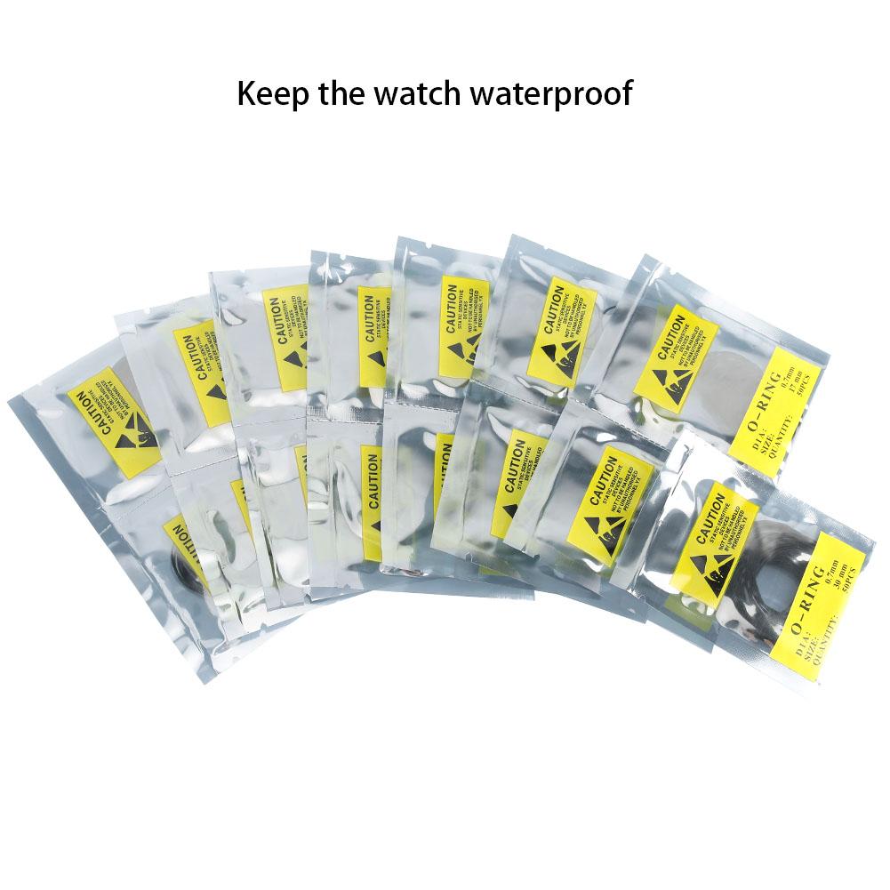 750pcs 0.7mm Waterproof Round Watch Gaskets O Ring Rubber Seal Washers Watch Accessory