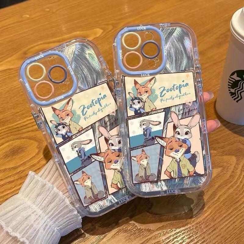 Zootopia Apple 16 Pro Max Phone Case 12/13/11 Shockproof X/14 Pro Trendy 12 Pro Full Coverage Shockproof