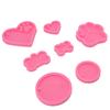 7Pcs Set Silicone Chocolate Mold DIY Cute Fondant Mold Baking Tool for Bakery Kitchen