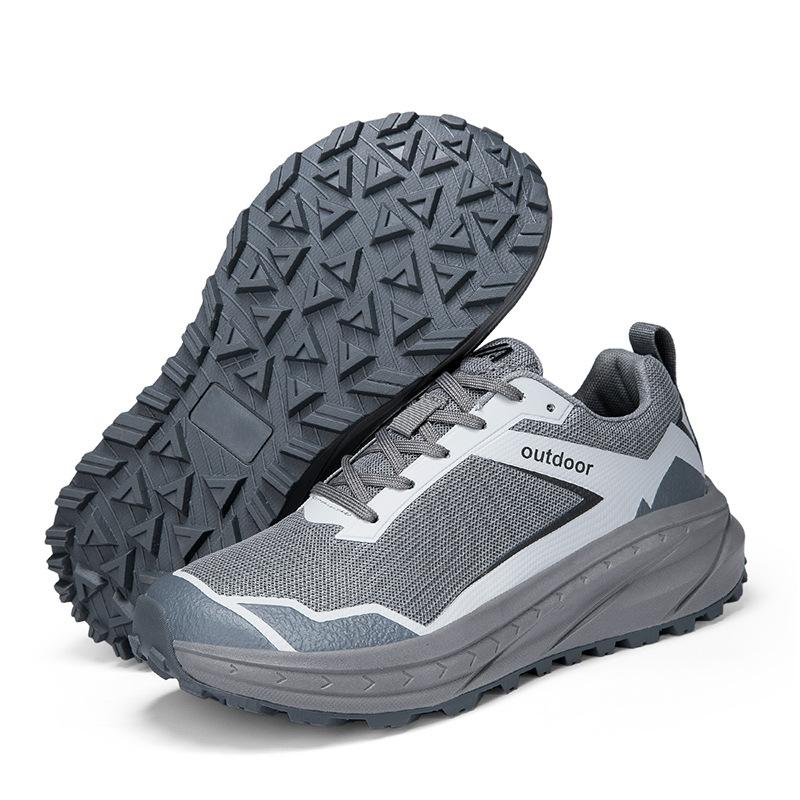 Popular hiking shoes men's large size wide last wide palm walking shoes outdoor light breathable camping hiking shoes