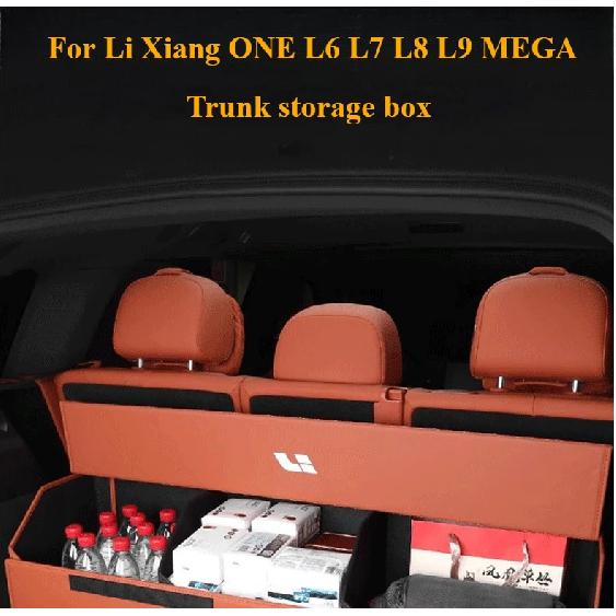 Organizador Dobrável para Porta-Malas de Carro para LiXiang ONE L6 L7 L8 L9 MEGA - Acessórios para Carro Caixa de Armazenamento Interna para Porta-Malas, Organizador de Gadgets para Carro