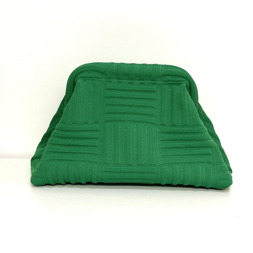 2025 Versatile Striped Knitted Handbag: Cloud Design, Large Capacity, Color Block, Daily Use.