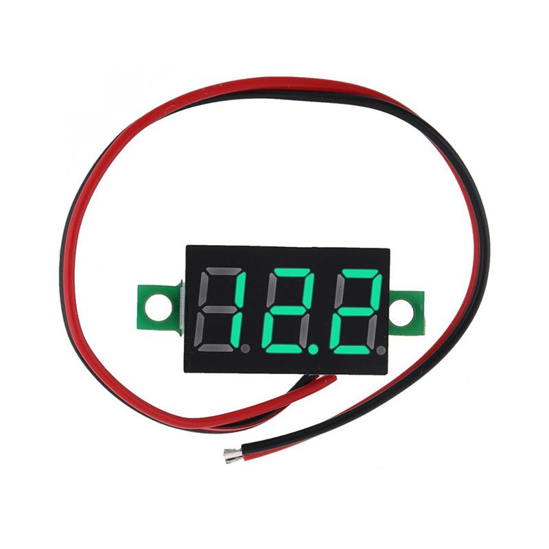 Mini 0,36 inch Dc4.5V-30V Digital Roșu Verde Albastru LED Panou de afișare Contor de tensiune Voltmetru Tester Motocicletă Voltmetru