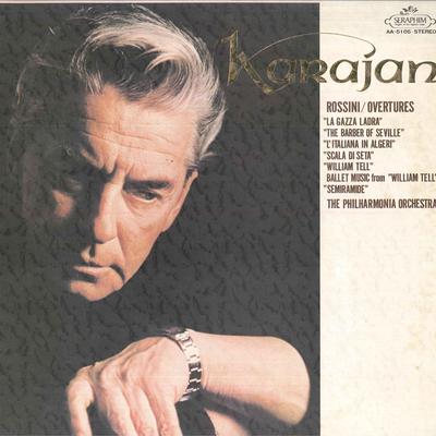 LP Record HERBERT VON KARAJANPHILHARMONIA OR  Rossini Overtures AA5105 SERAPHIM  Japan Classical Used