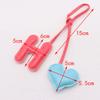 Leather Keychain Heart Letter Charm Pendant Keyring Fashion Simple All-Matching Bag Decoration Jewelry Accessories