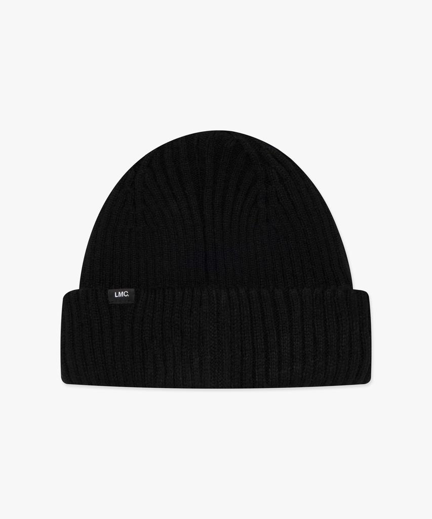 LMC Serif Name Knit Beanie Black