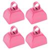 Pack of 4 Mini Metal Cowbell Set Colorful Color Antirust Fade Proof Ideal for Sports Festivities and Long Term Use