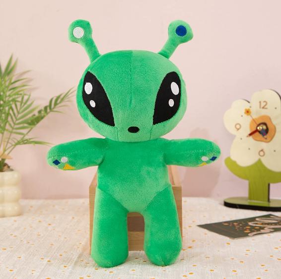Green Alien Plush Toys Cute Big Eyes And Long Ears Soft Stuffed Animal Plush Special Companion Gift for Kids and Decorate Rooms