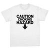 Caution Choking Hazard Safety Sign T - Shirt Men Women Edgy Humor Graphic Tee Black Cotton Short Sleeve Yk2