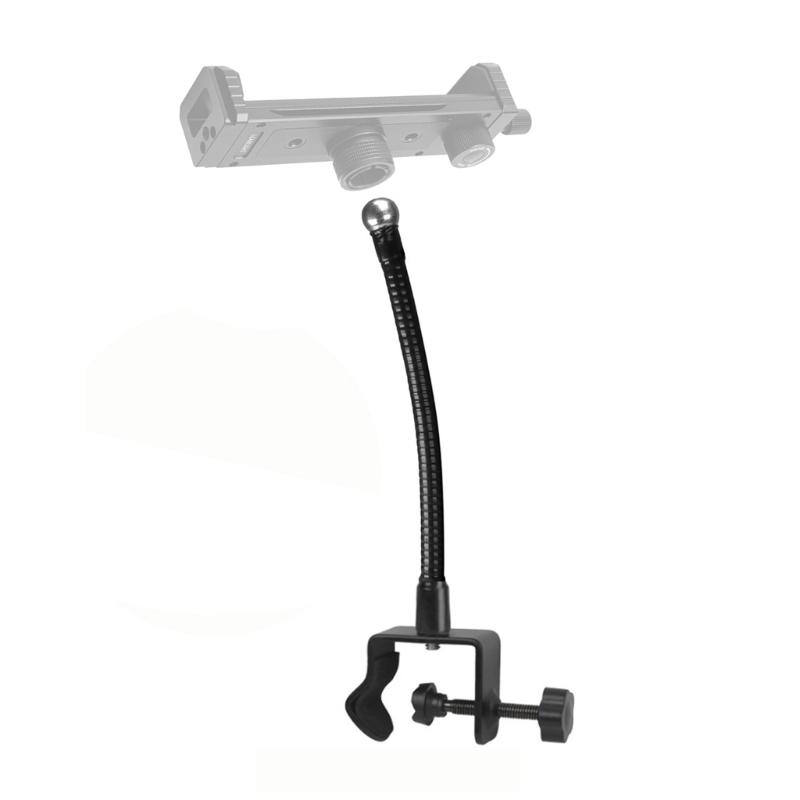 Flexible Snake Tube Phone Stand Clamp with 360 Rotation 4 Length Option 17.4mm Universal for Desktop Bedside Mounting