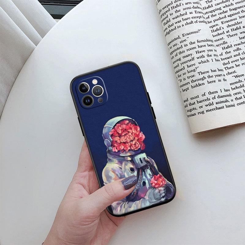 Astronaut Space Alien UFO New High-End Cover Phone Case for iPhone SE XS XR 17 16E 12 11 Pro Max Mini Air