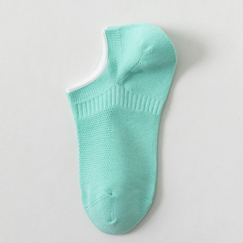 Women's Spring and Summer Pure Cotton Socks, Women's Thin All-cotton Mesh Socks, Loose Summer Short Socks, Invisible Socks