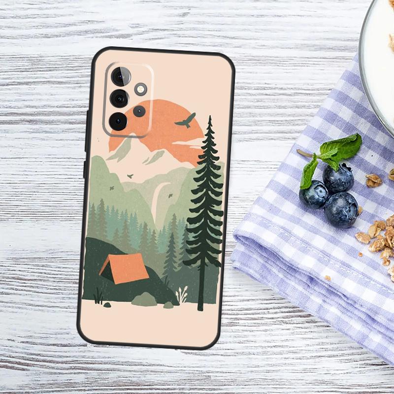 Nature Camping Art Case For Samsung Galaxy A54 A34 A14 A56 A36 A16 A06 A13 A53 A12 A22 A32 A52 A35 A17 A15 A55