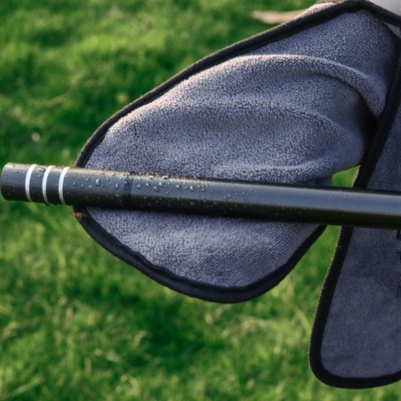Quick Drying Durable Polyester Towel for Camping Fishing with Belt Clip Multipurpose Outdoor Use