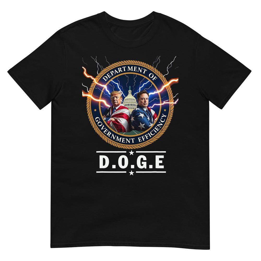 Department of Government Efficiency DOGE trump 47th Elon T-Shirt XL