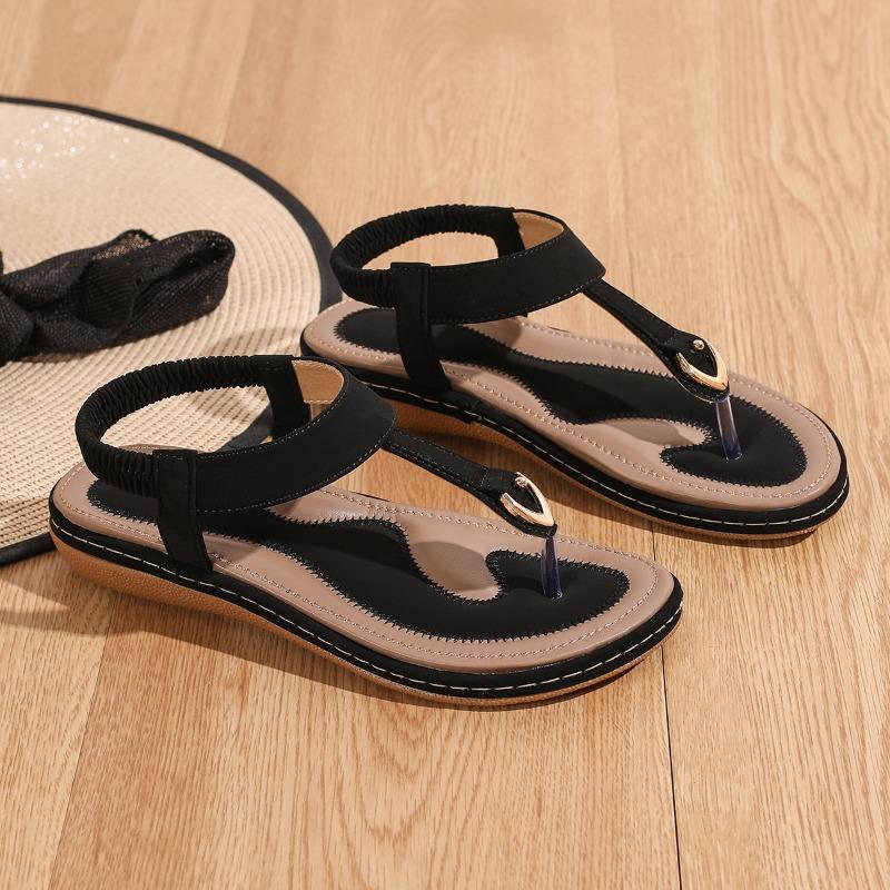 Sandalias de verano a la moda para mujer, zapatos planos informales individuales, zapatillas suaves, sandalias