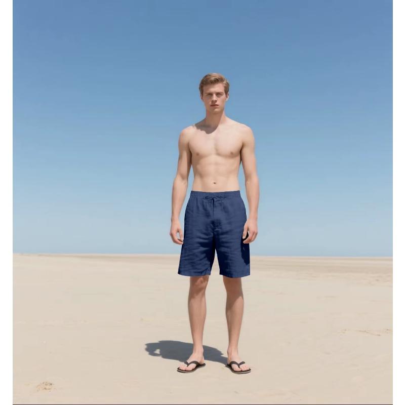 

Летние свободные льняные дышащие бриджи мужские спортивные повседневные шорты 3XL