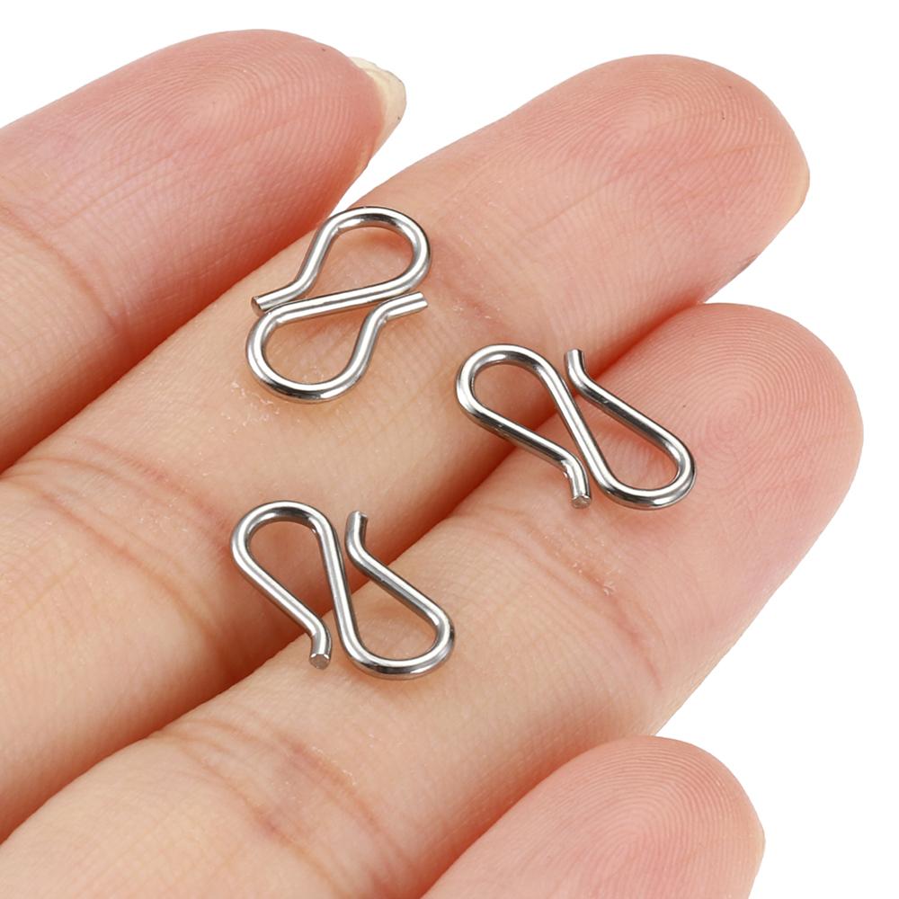 20pcs Stainless Steel S Shape Clasps Gold Color DIY Necklace S Hooks Bracelets Connectors Jewelry Making Finding Wholesale