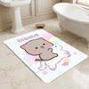 Custom Name Angel Cats Living Room Non-Slip Area Rug Soft Carpet for Bedroom Kids Playroom Sofa Office Home Decor Doormat