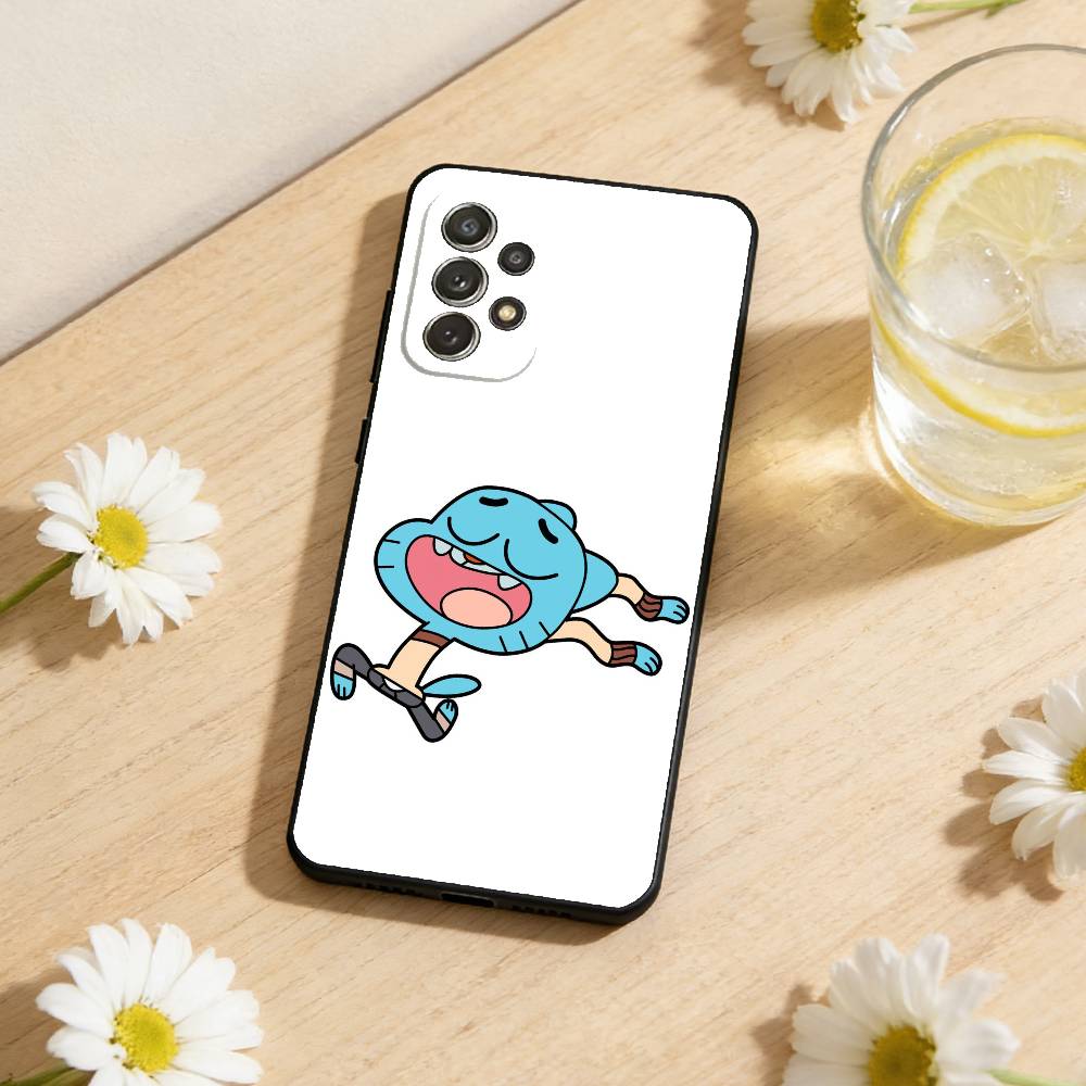 Gumball and D-Darwin Phone Case For Samsung S26,S25,S24,S21,S22,S23,S30,Ultra,S20,Plus,Soft Black Shell Samsung S25ULTRA
