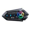 Auriculares Bluetooth para Casco de Motocicleta Y12 con Cancelación de Ruido, Larga Duración de Batería, para Cascos Integrales y Semi-Integrales.