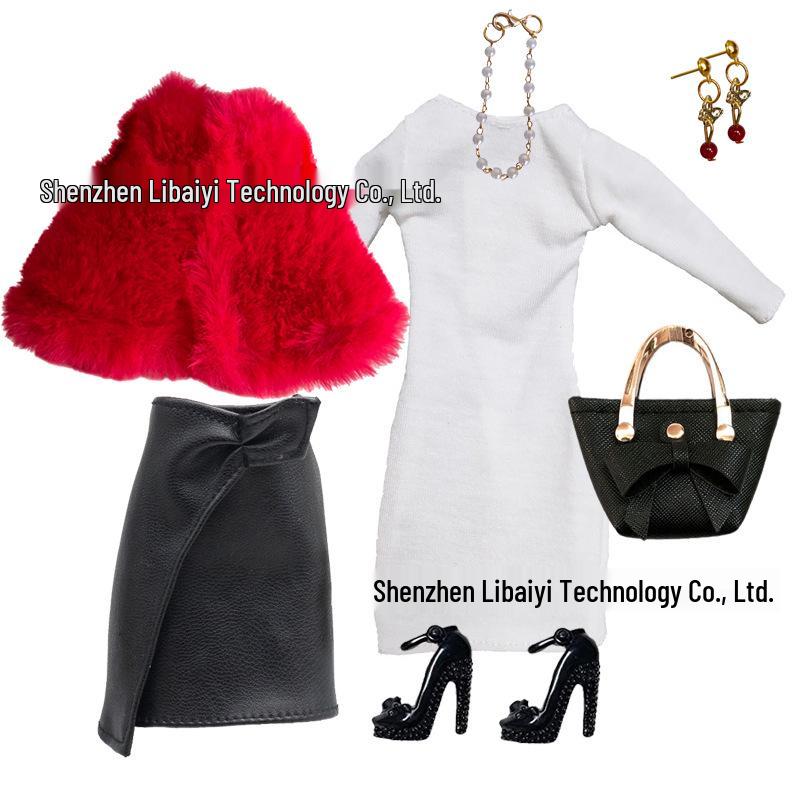 6-Point Jointed BJD 30cm Barbie Doll Clothes & Fashion Bag Set - Fairy Supermodel Xinyi Collection