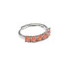 Gusen Colorful Zircon Inlaid Fashion Ring - Simple, Exquisite, Hot-Selling Style