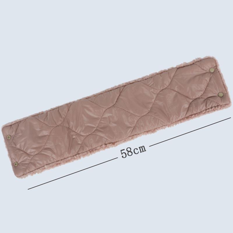 Winter Thickened Warm Down Women's Neck Protection Lamb Fleece Bib
