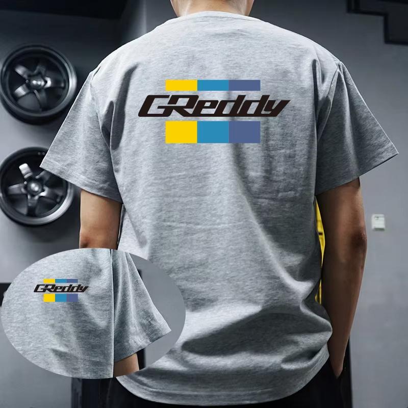 T-shirt Unisex alla Moda 2025 100% Cotone Manica Corta Stampa Greddy Turbo System T-shirt Abbigliamento Unisex Magliette Estive Ins Y2k