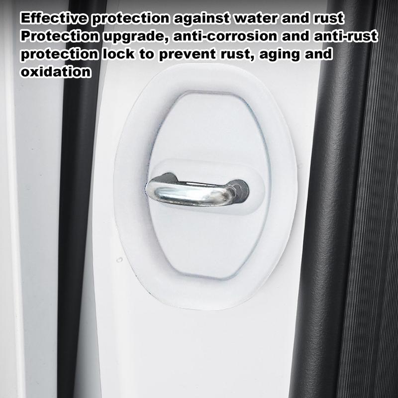 Autotürschloss-Schutzabdeckung, 4-teilige Autotürabdeckung, Autotürschlossschutz, Rostschutzhülse für Autotürschloss, Autozubehör