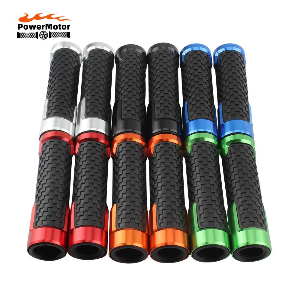 7/8" 22mm Motorcycle Handle Grips CNC Aluminum For Vespa Yamaha Honda Suzuki Kawasaki Universal Handlebar Scooter Tuning Parts