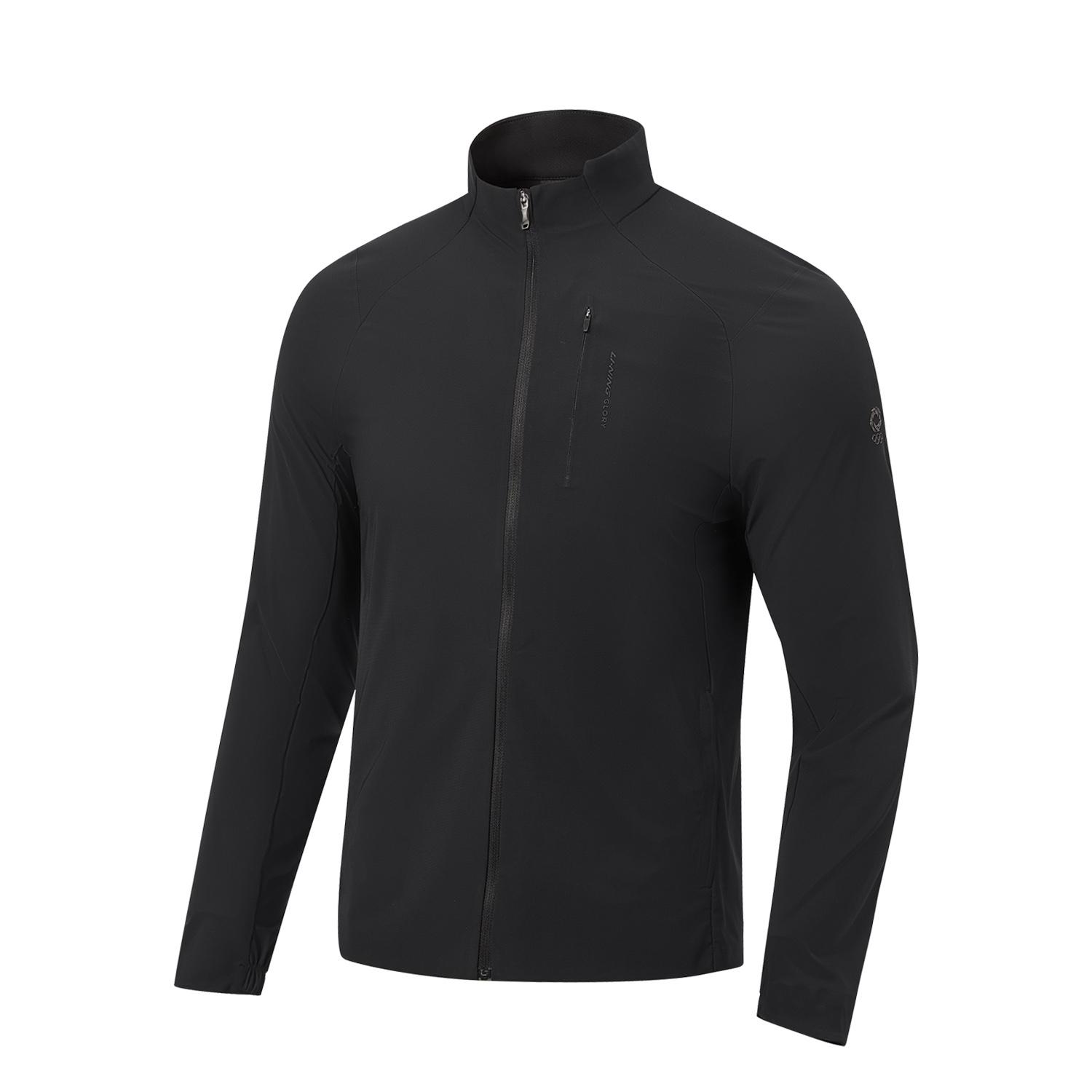 Li Ning Честь Золотой Стандарт Воротник-стойка Молния Однотонная Куртка Мужские куртки AYYW029-1 S