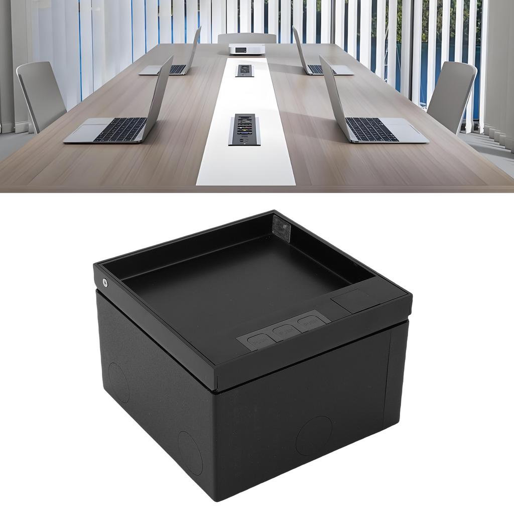 16A 4000W Single Used Floor Socket Corner Box Water Push Through Electrical Outlet Container