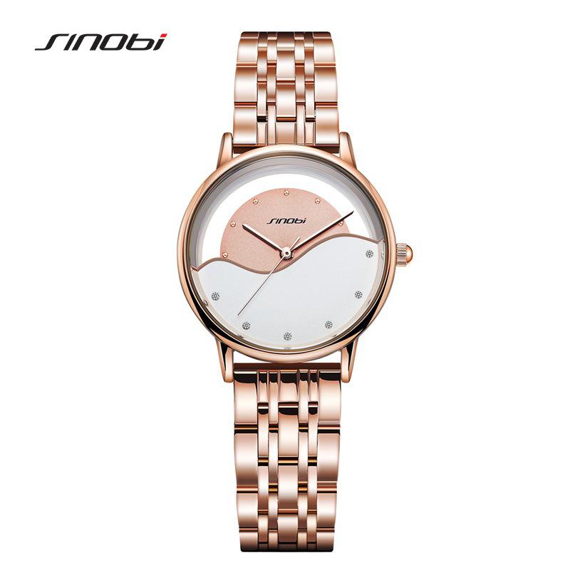 Watch Women'S High-Value Leather Waterproof Women'S Watch Guangzhou Watch Solid Steel Belt Niche Fashion Watch Women