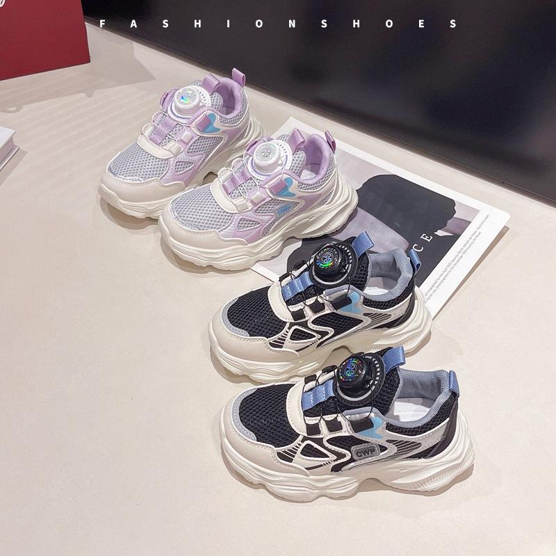 Children's sports shoes 2025 summer new boys breathable mesh casual single mesh shoes girls fashion lightweight running shoes
