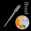Garden Planting Plastic Pipette 0.2/0.5/1/2/3/5 /10ML Disposable Graduated Container Liquid Dropper Plant Seedling Growing Straw