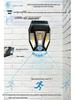 Solar-Powered Outdoor Filament Wall Lamp with Motion Sensor