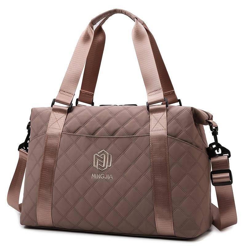 Universal large capacity travel bag for men and women, can be held and cross-body, suitable for travel, gym, storage and separation of wet and dry