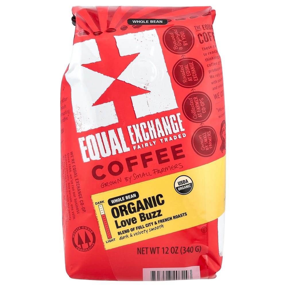 Equal Exchange Coffee Love Buzz Whole Bean French Roast 340g (12oz)