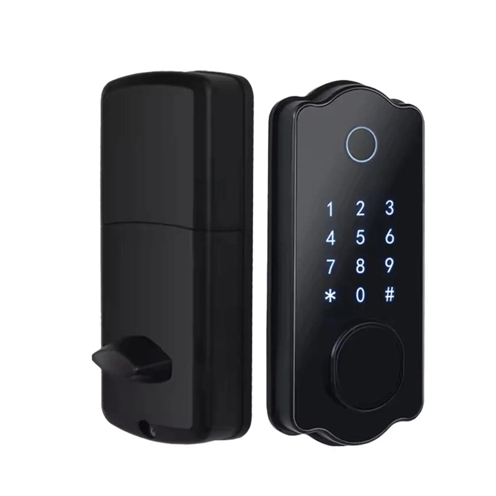 

House Exterior Door Smart Locks Electronic Lock with Handle Keyless Entry 5 in 1 TTlock App IC Card Key Fingerprint Unlock