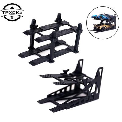Double-deck Vehicle Parking Frame Model For 1/64 Alloy Car Toy 3D Printed Garage Car Rack Scene Decoration DIY Assembly Parts