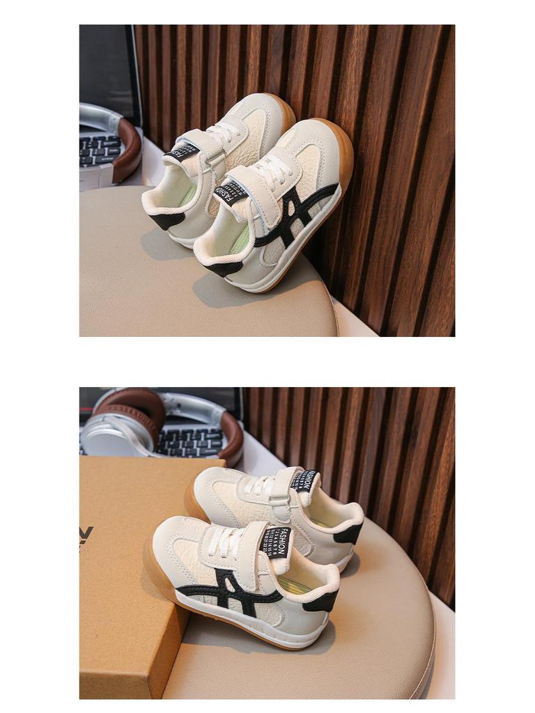 Kids' 2026 Spring Leather Waterproof Casual Sports Shoes for Toddlers