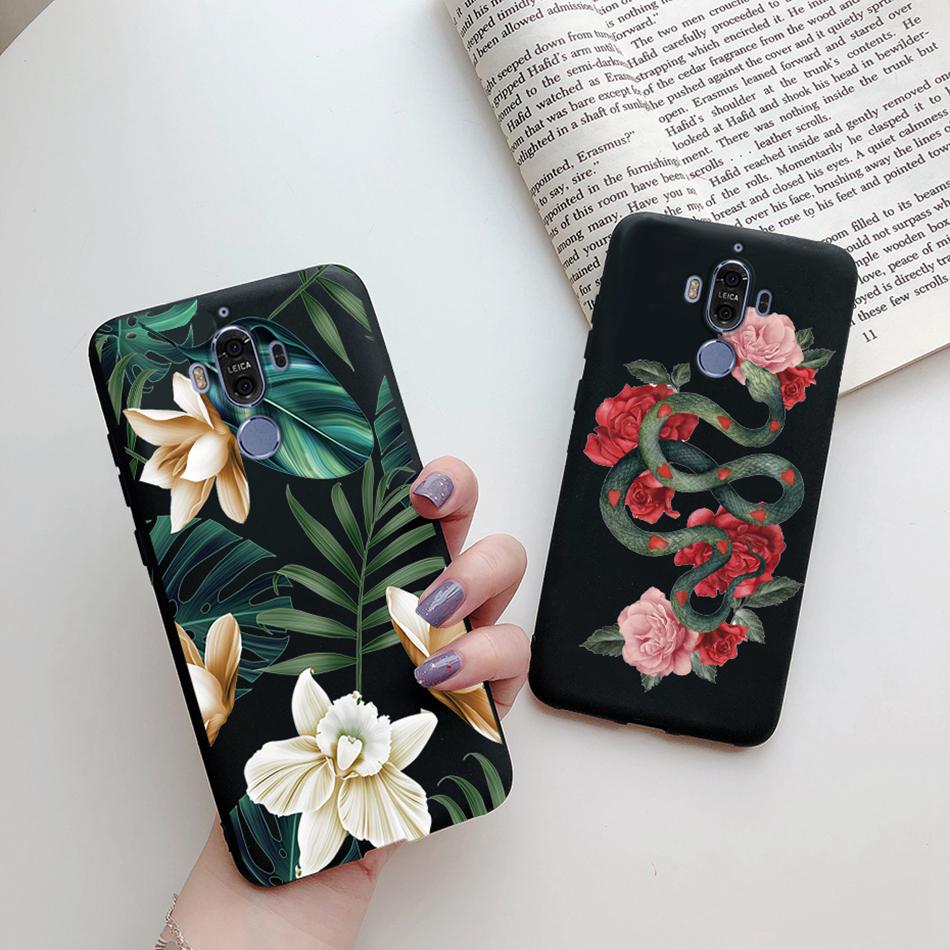 Silicone Case for Huawei Mate 9 10 Pro Soft TPU Protective Cute Butterfly Flower Phone Back Cover Mate9 Mate10 10Pro Case Fundas
